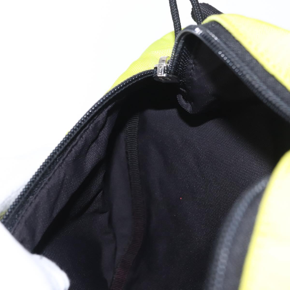 BALENCIAGA Waist bag Nylon Yellow Silver 567041 Auth bs31819
