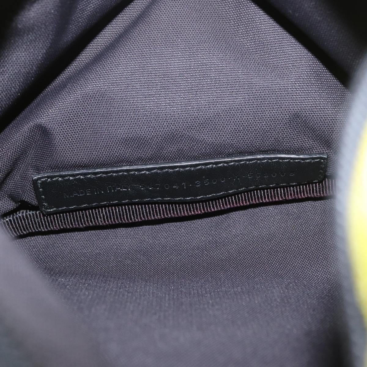 BALENCIAGA Waist bag Nylon Yellow Silver 567041 Auth bs31819