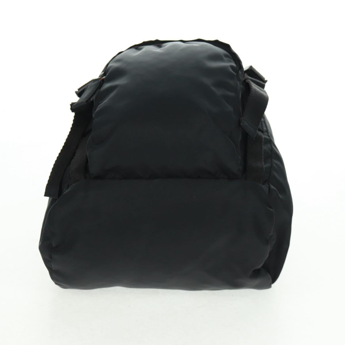 PRADA Backpack Nylon Black Silver Auth bs31838