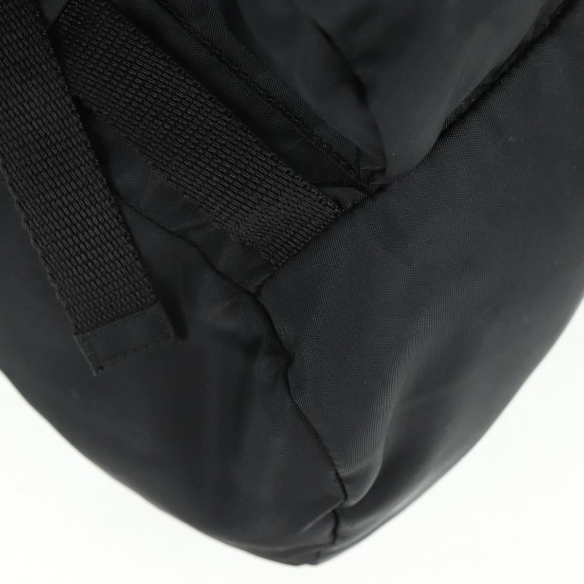 PRADA Backpack Nylon Black Silver Auth bs31838