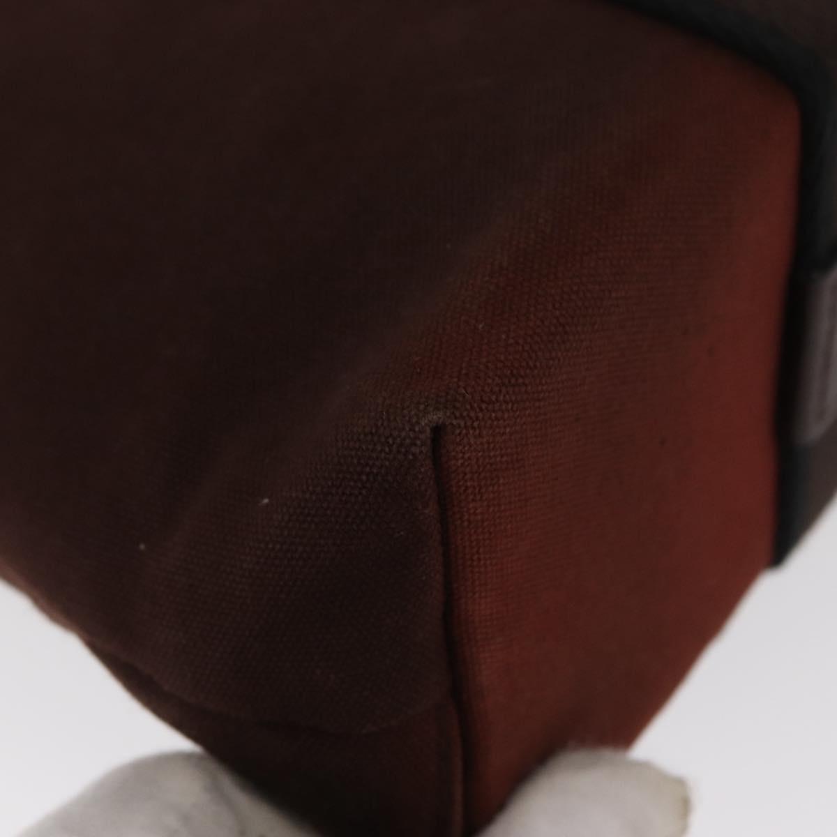HERMES Toroca Horizontal PM Hand Bag Canvas Brown Auth bs31853