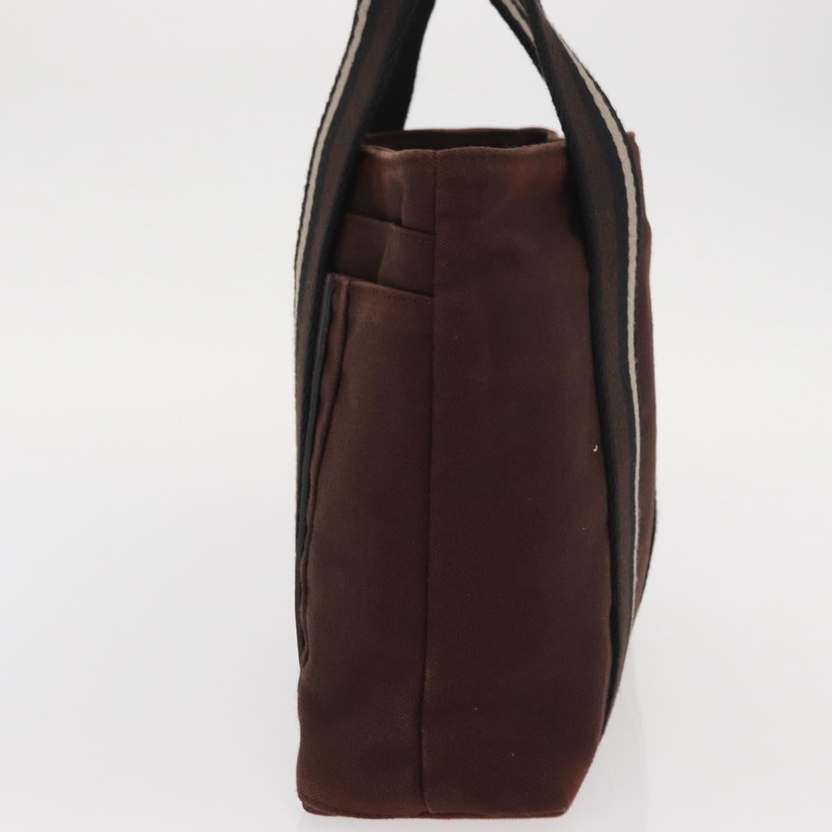HERMES Toroca Horizontal PM Hand Bag Canvas Brown Auth bs31853
