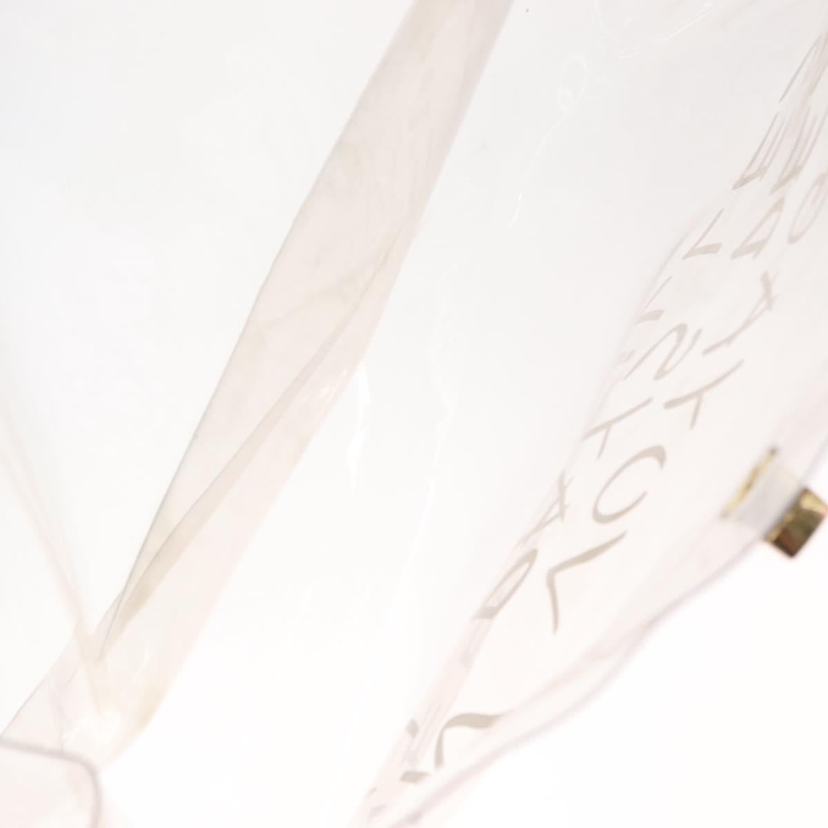 HERMES Vinyl Kelly Hand Bag Vinyl Clear Auth bs31863