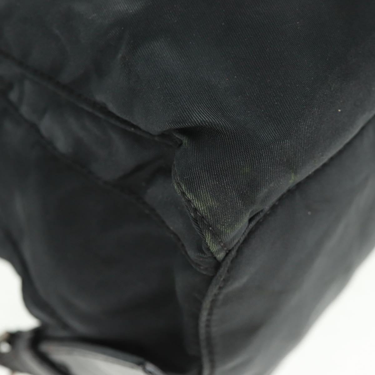 PRADA Backpack Nylon Green Silver Auth bs31871