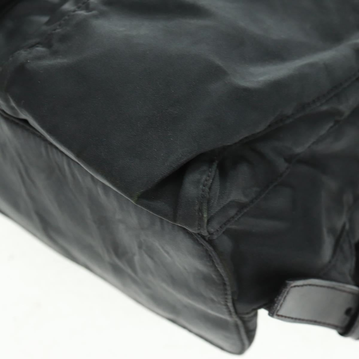 PRADA Backpack Nylon Green Silver Auth bs31871