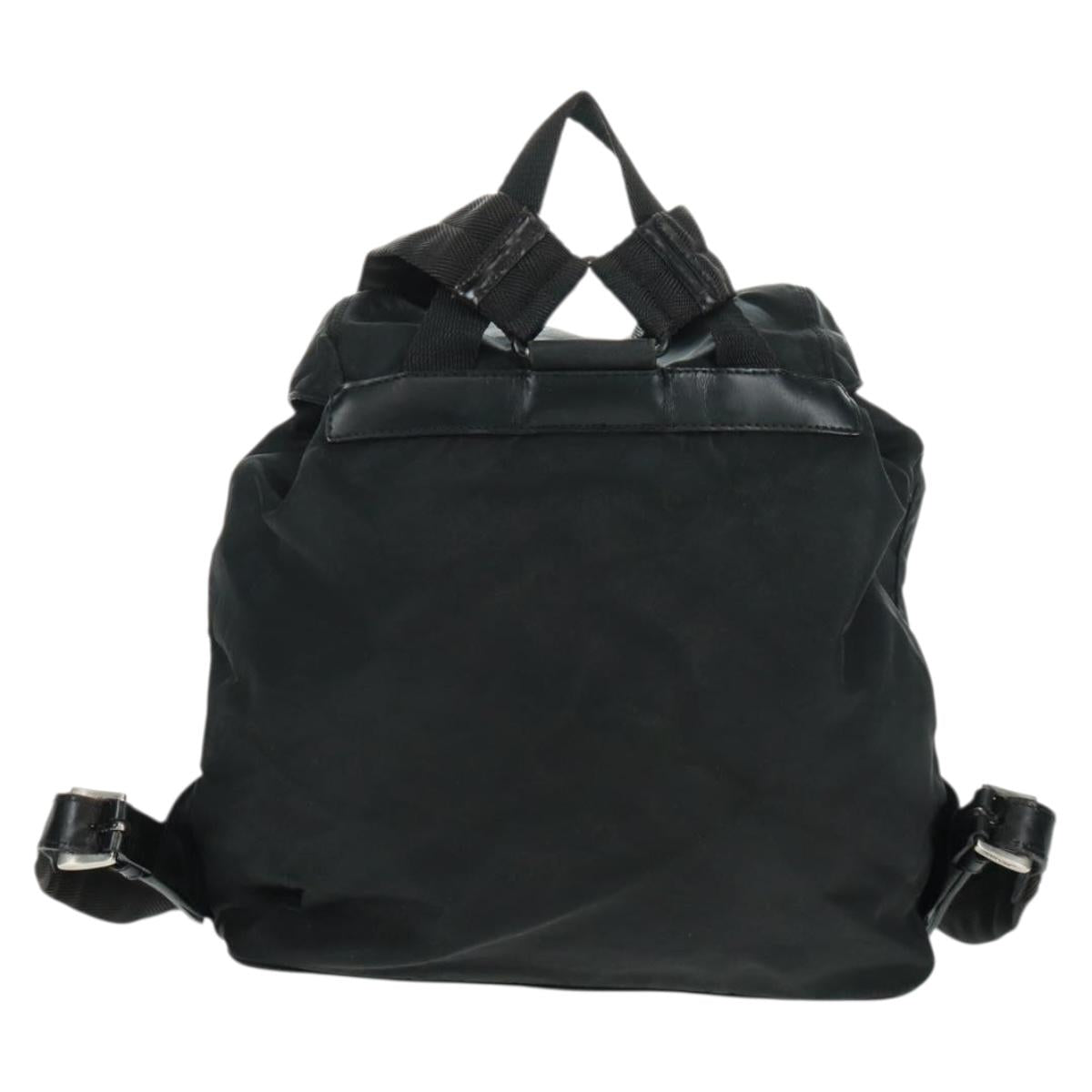 PRADA Backpack Nylon Green Silver Auth bs31871