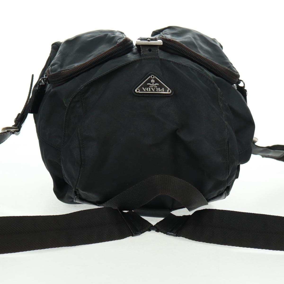 PRADA Backpack Nylon Green Silver Auth bs31871