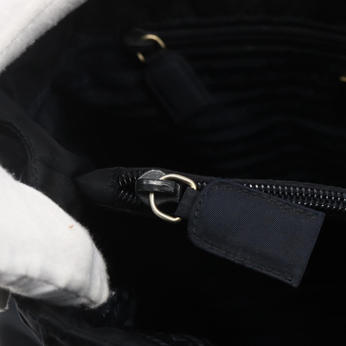 PRADA Shoulder Bag Nylon Black Auth bs31877