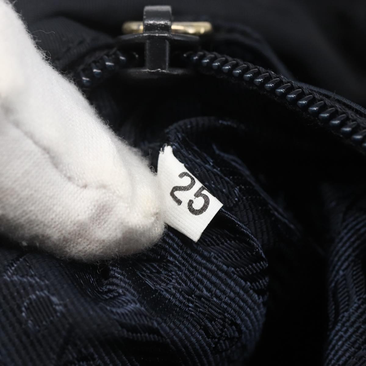 PRADA Shoulder Bag Nylon Black Auth bs31877