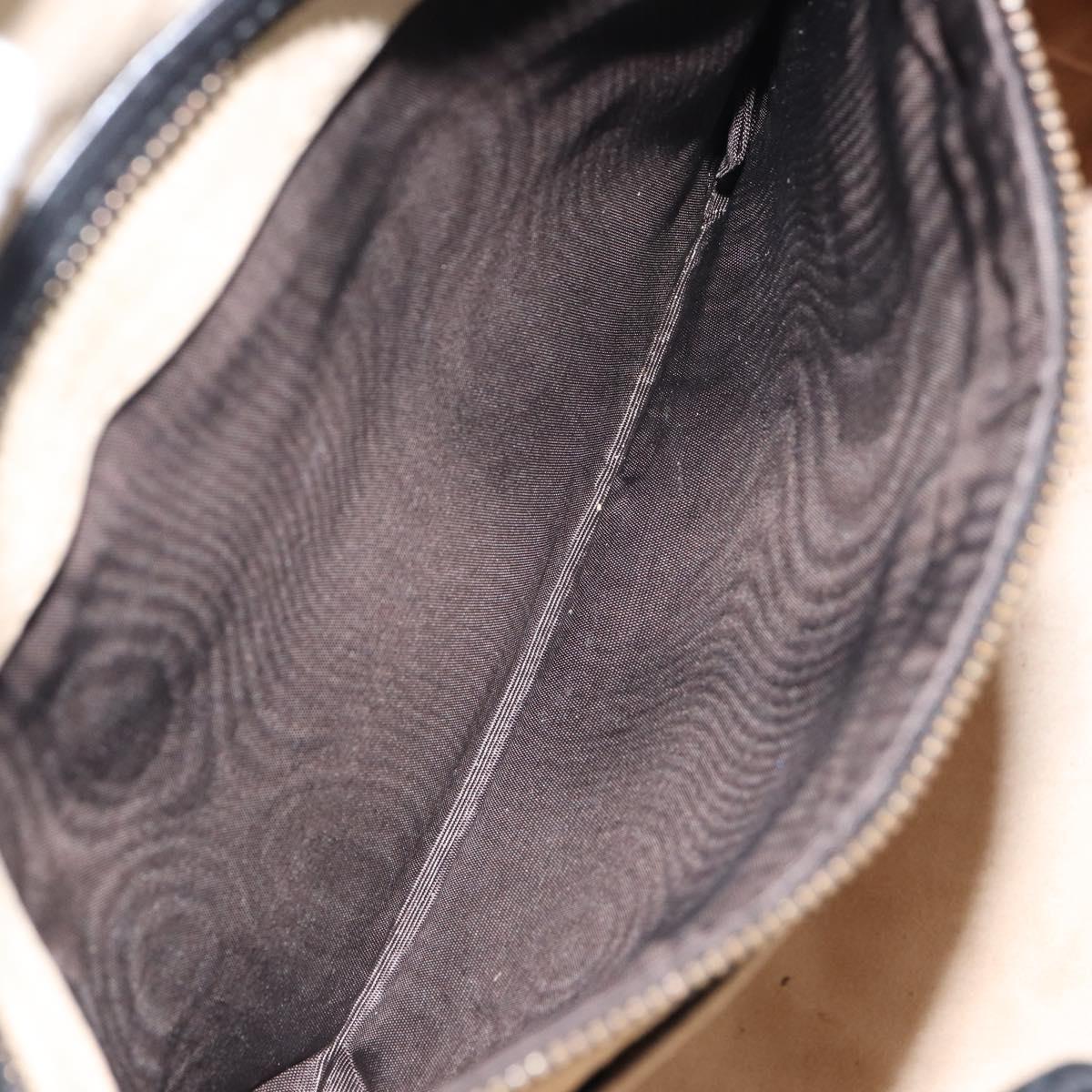 GUCCI Tote Bag Leather Black Gold 251826 Auth bs31891