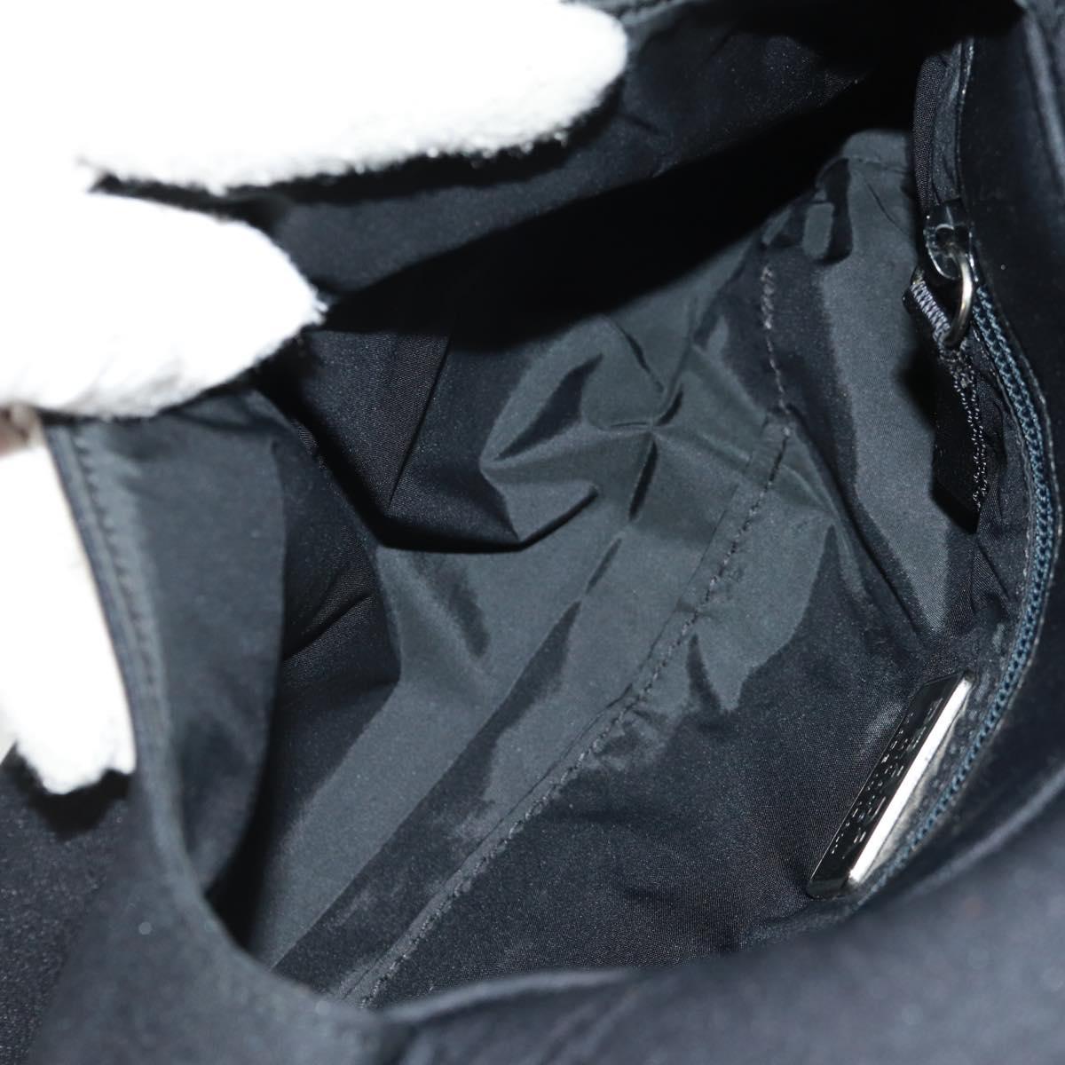 PRADA Sports Shoulder Bag Nylon Black Silver Auth bs31901
