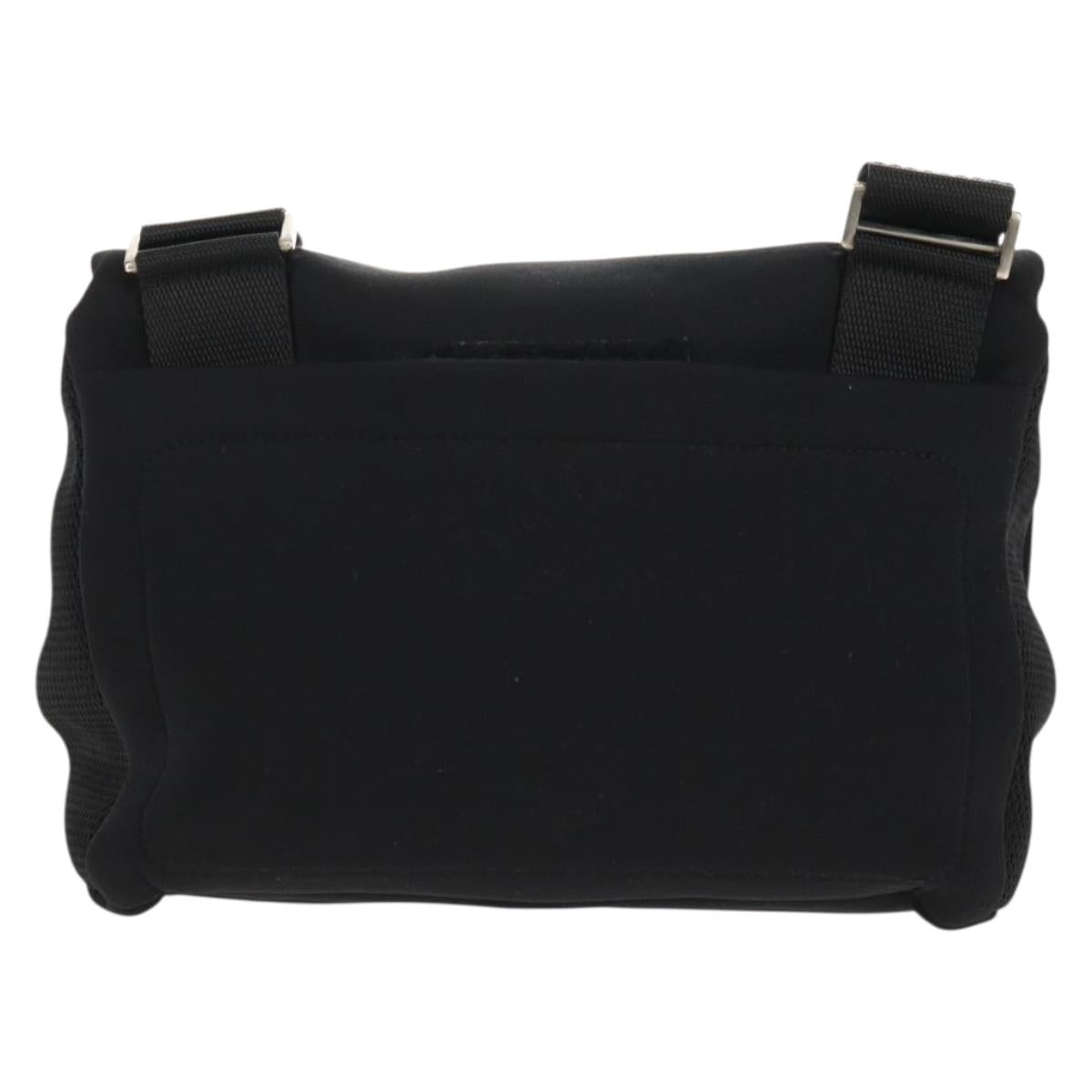 PRADA Sports Shoulder Bag Nylon Black Silver Auth bs31901
