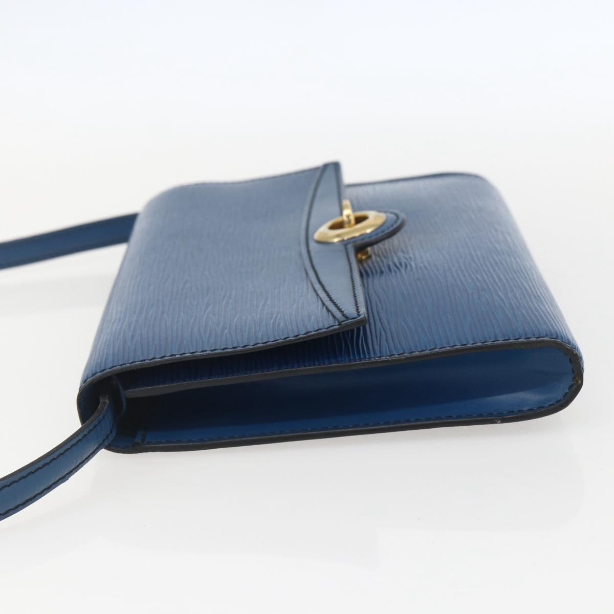 LOUIS VUITTON Epi Pochette Arche Shoulder Bag Blue M52575 LV Auth bs31907