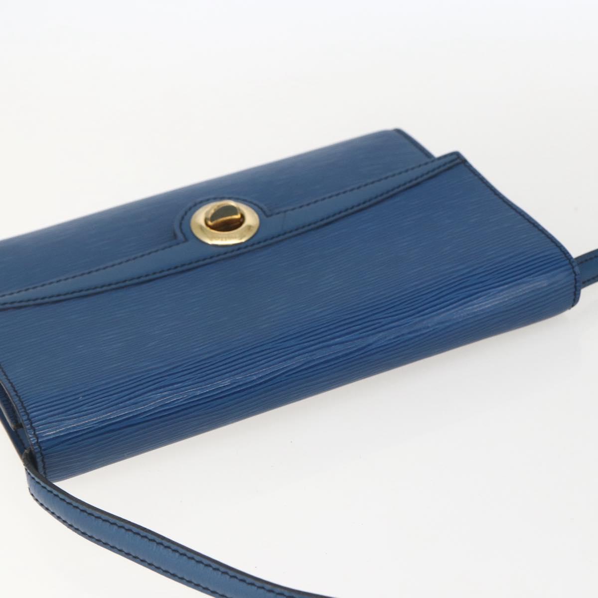 LOUIS VUITTON Epi Pochette Arche Shoulder Bag Blue M52575 LV Auth bs31907