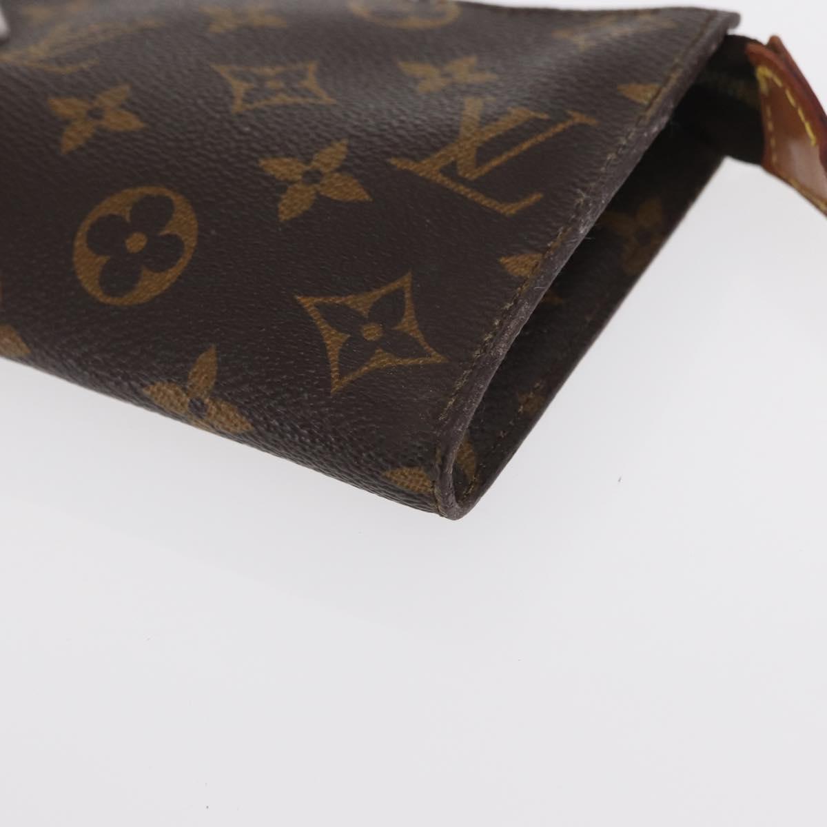 LOUIS VUITTON Monogram Bucket GM Accessory Pouch LV Auth bs31928