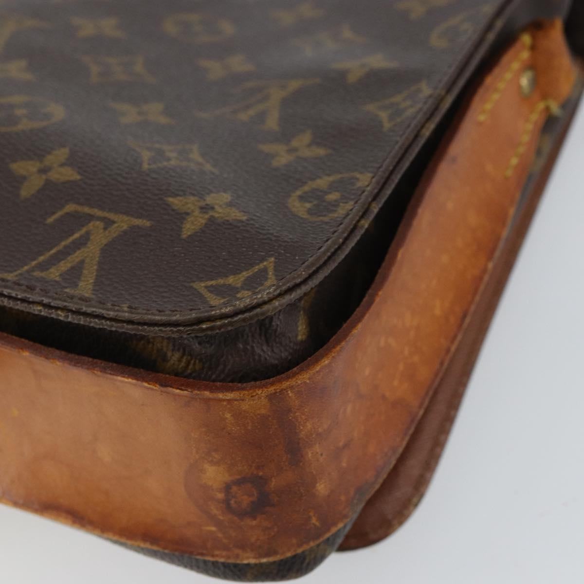 LOUIS VUITTON Monogram Cartouchiere GM Shoulder Bag M51252 LV Auth bs31929