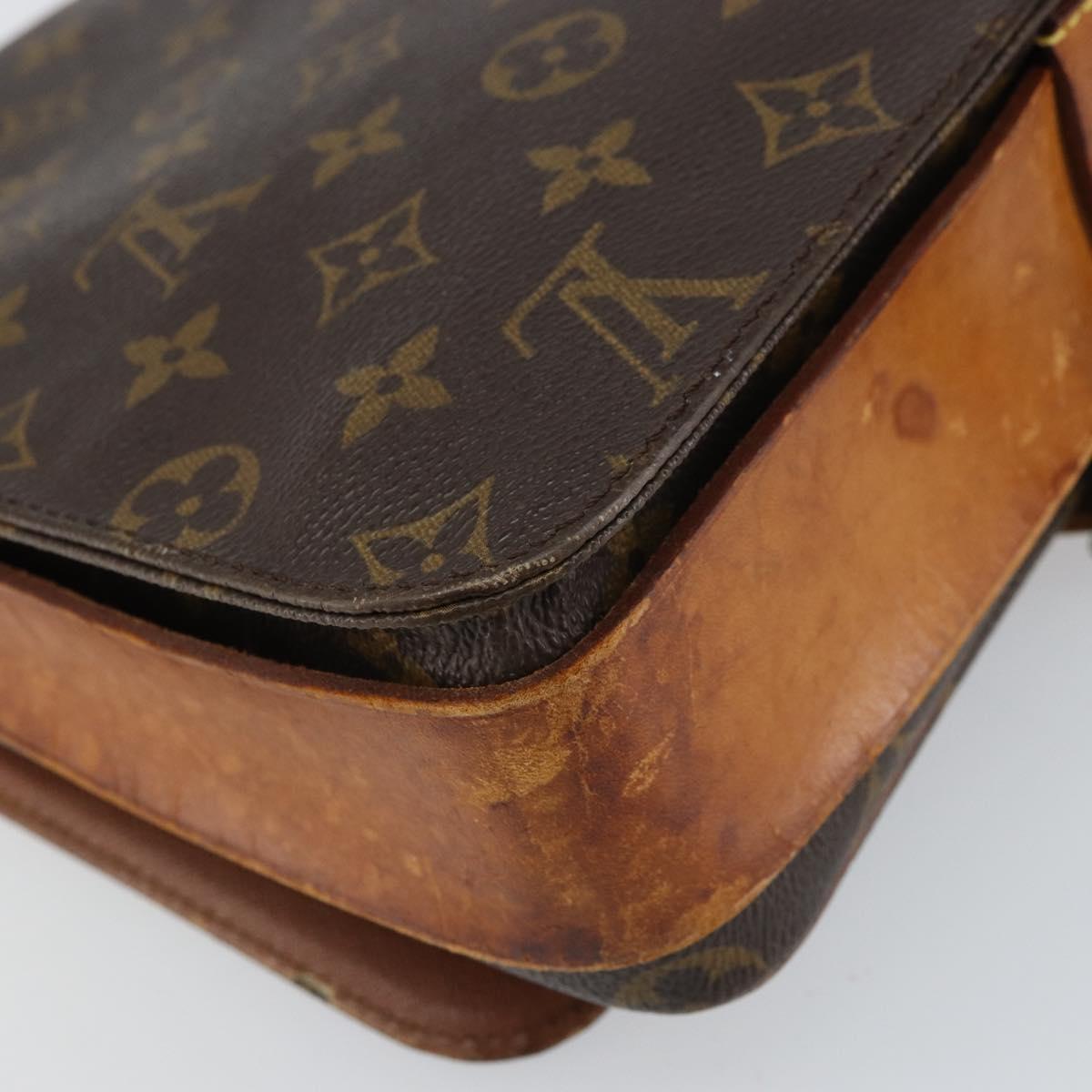 LOUIS VUITTON Monogram Cartouchiere GM Shoulder Bag M51252 LV Auth bs31929