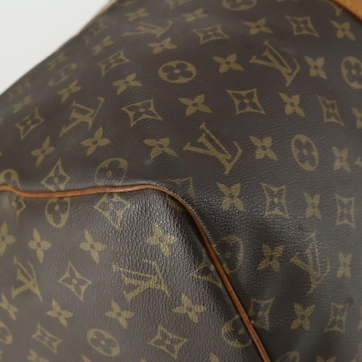LOUIS VUITTON Monogram Keepall 55 Boston Bag M41424 LV Auth bs31933