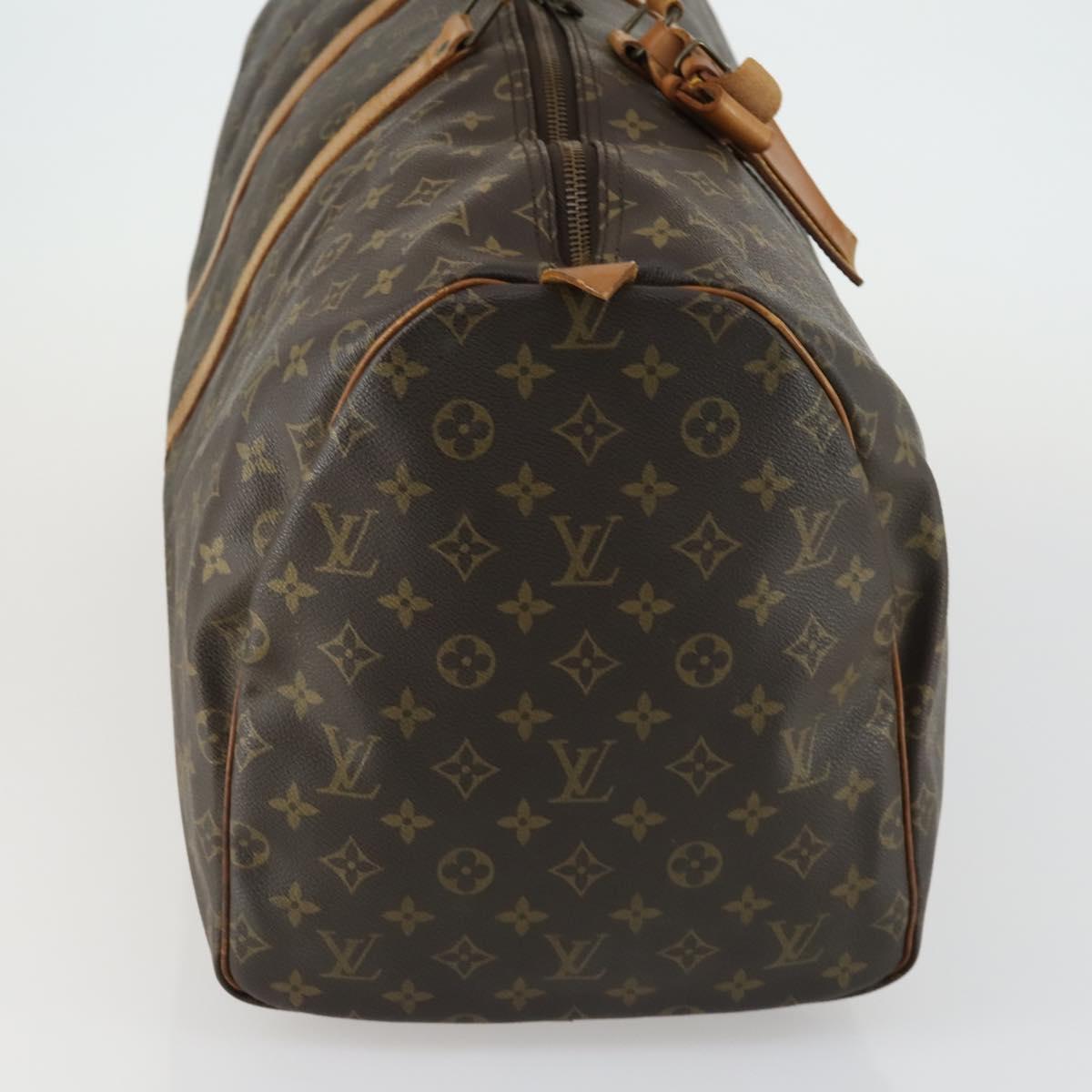 LOUIS VUITTON Monogram Keepall 55 Boston Bag M41424 LV Auth bs31933
