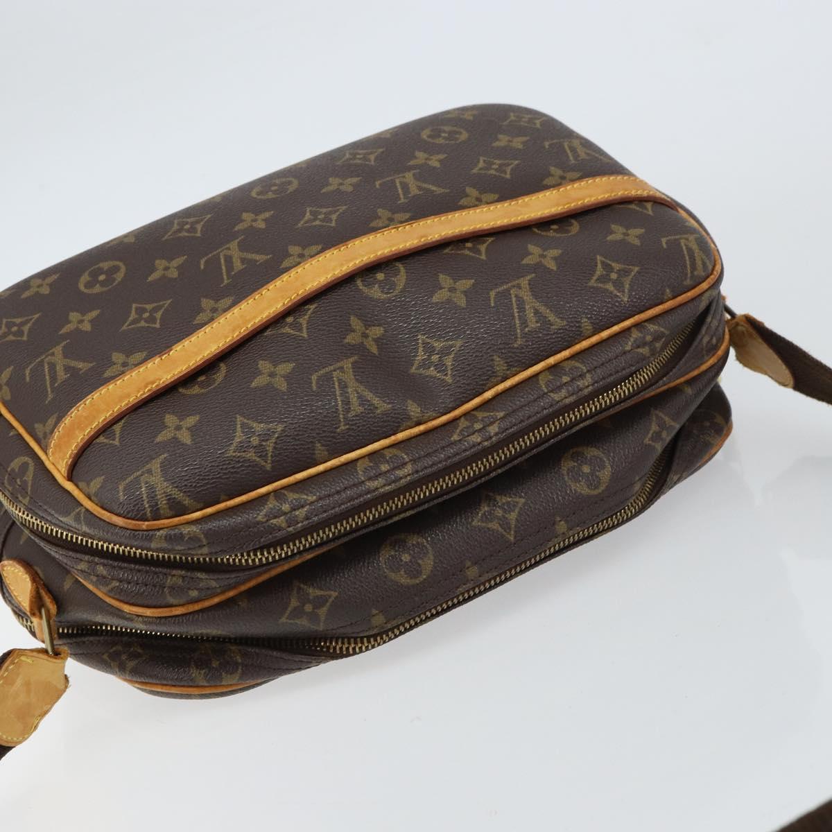 LOUIS VUITTON Monogram Reporter PM Shoulder Bag M45254 LV Auth bs31944