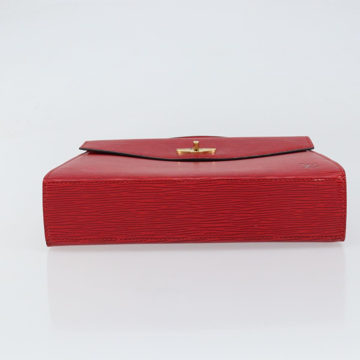 LOUIS VUITTON Epi Malesherbes Hand Bag Red M52377 LV Auth bs31949