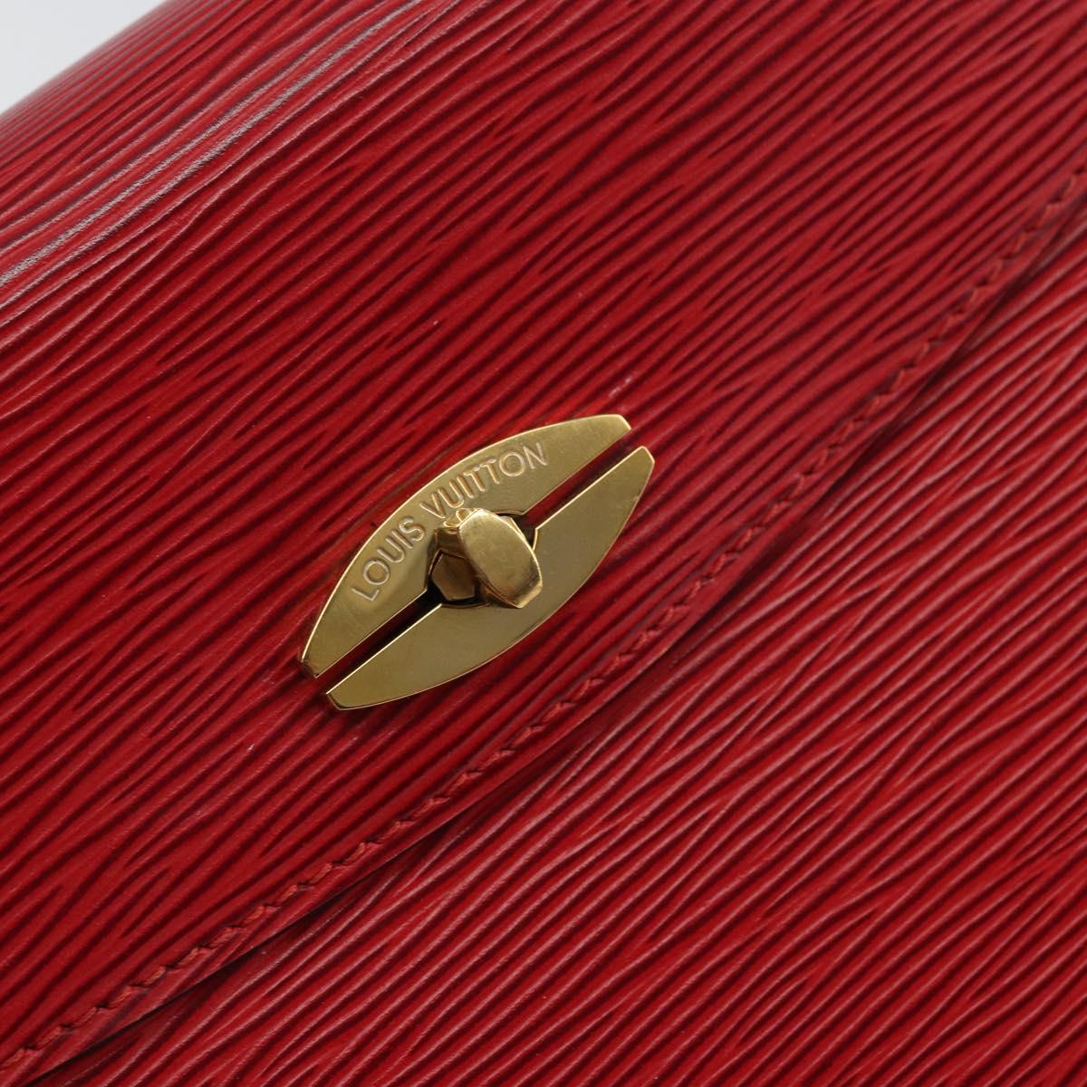 LOUIS VUITTON Epi Malesherbes Hand Bag Red M52377 LV Auth bs31949