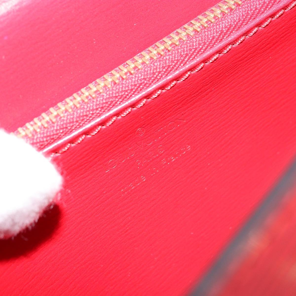 LOUIS VUITTON Epi Malesherbes Hand Bag Red M52377 LV Auth bs31949