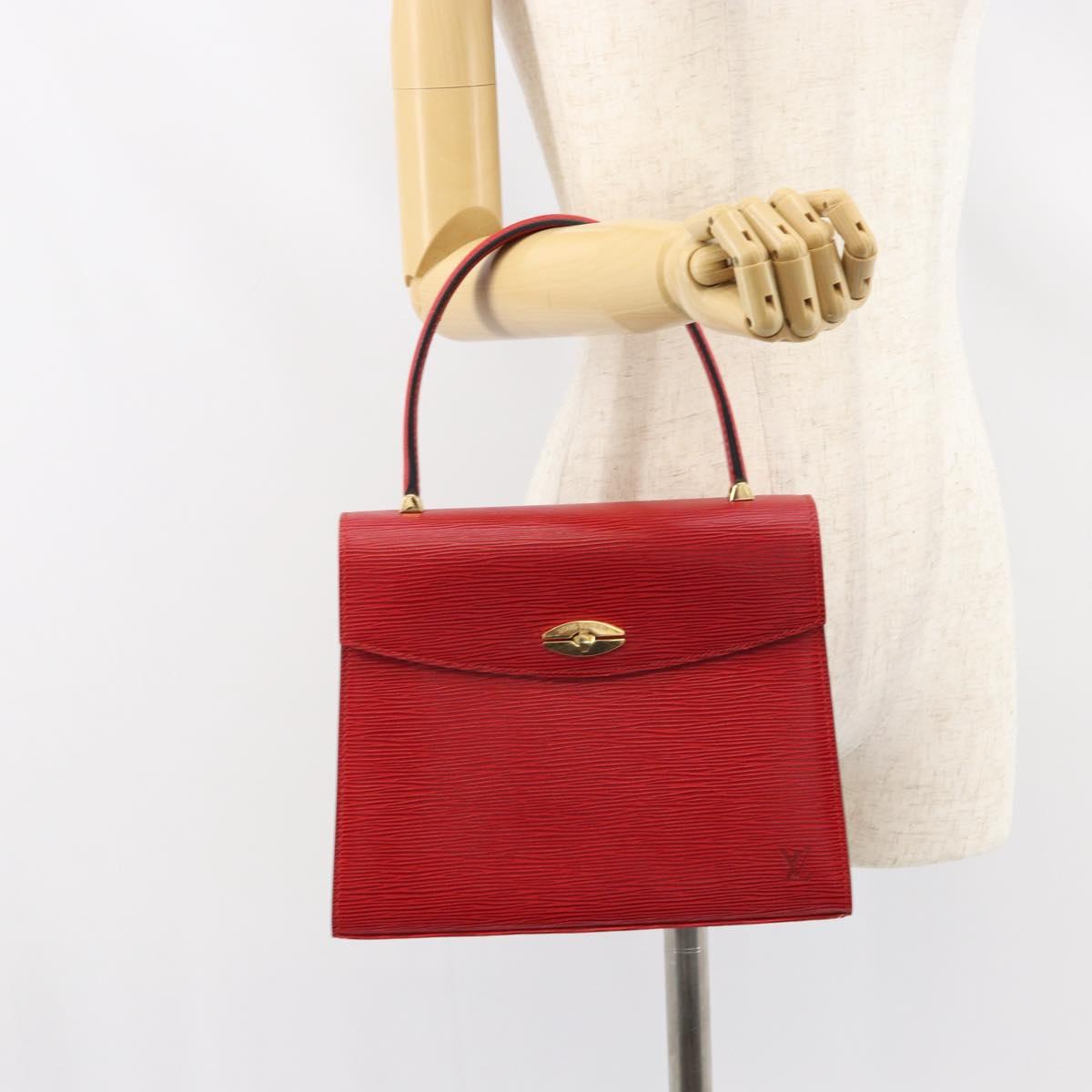 LOUIS VUITTON Epi Malesherbes Hand Bag Red M52377 LV Auth bs31949