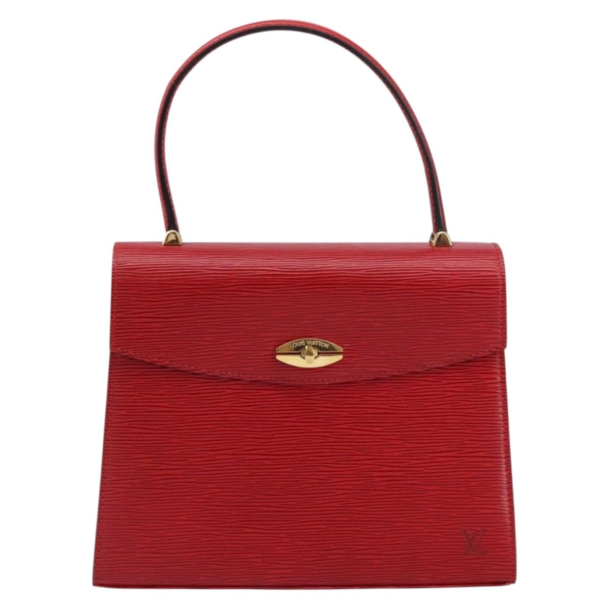 LOUIS VUITTON Epi Malesherbes Hand Bag Red M52377 LV Auth bs31949