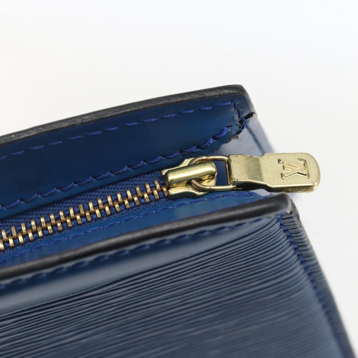 LOUIS VUITTON Epi Trousse Crete Pouch Blue M48405 LV Auth bs31950