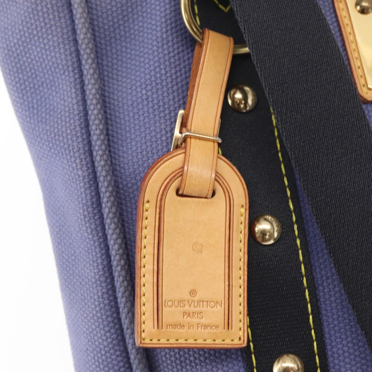 LOUIS VUITTON Antigua Cabas MM Tote Bag Blue M40087 LV Auth bs31951