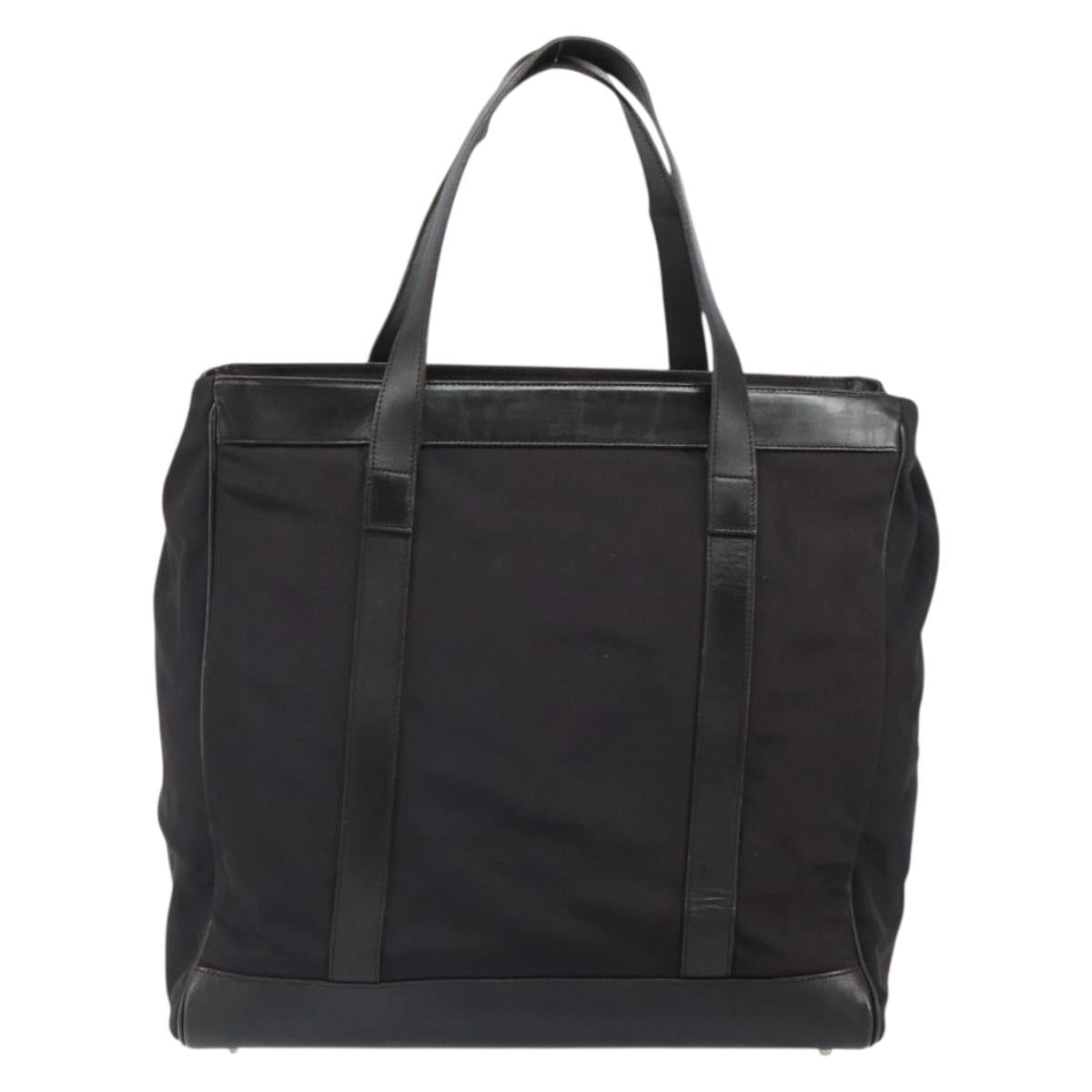 GUCCI Tote Bag Nylon Brown Silver 002 3754 0404 Auth bs31952