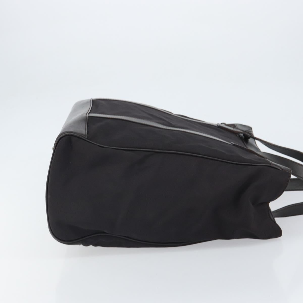 GUCCI Tote Bag Nylon Brown Silver 002 3754 0404 Auth bs31952