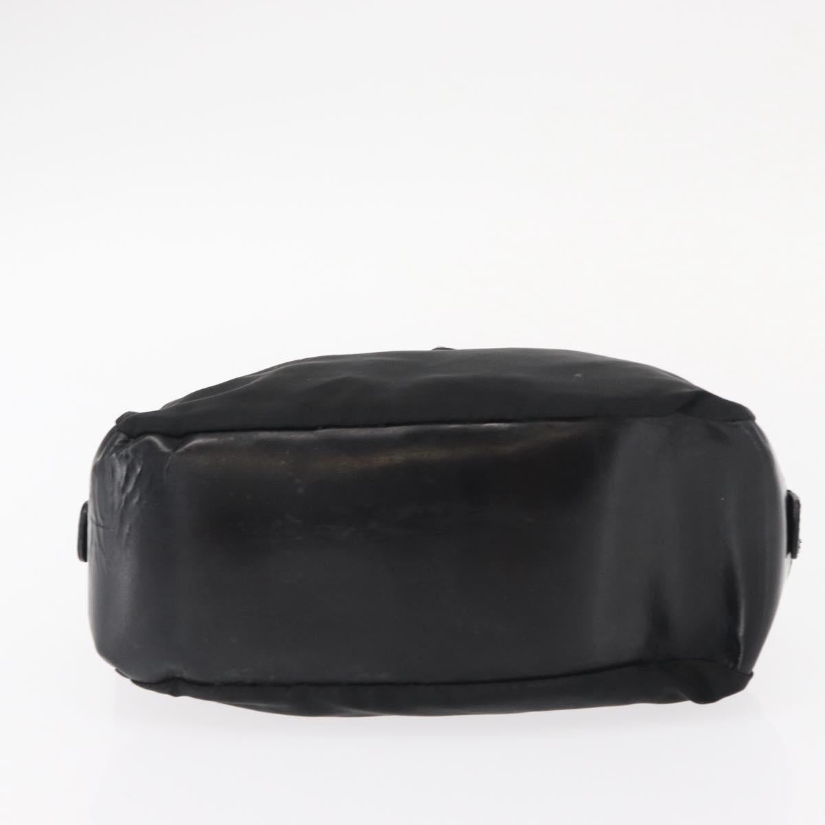 PRADA Pouch Nylon Leather Black Auth bs31960