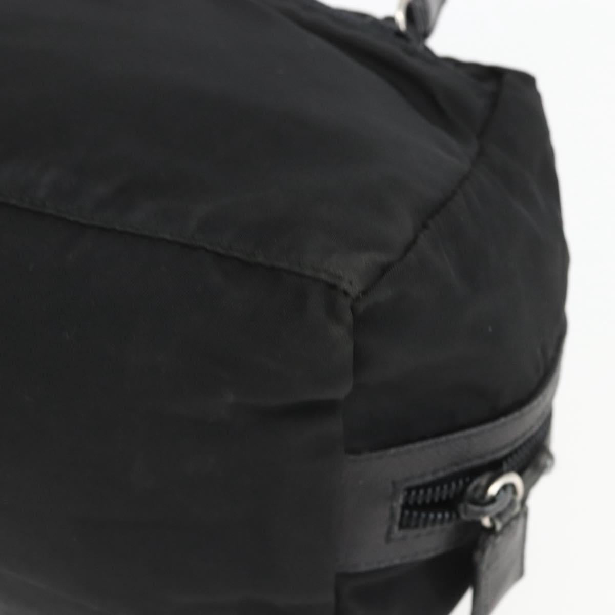 PRADA Pouch Nylon Leather Black Auth bs31961