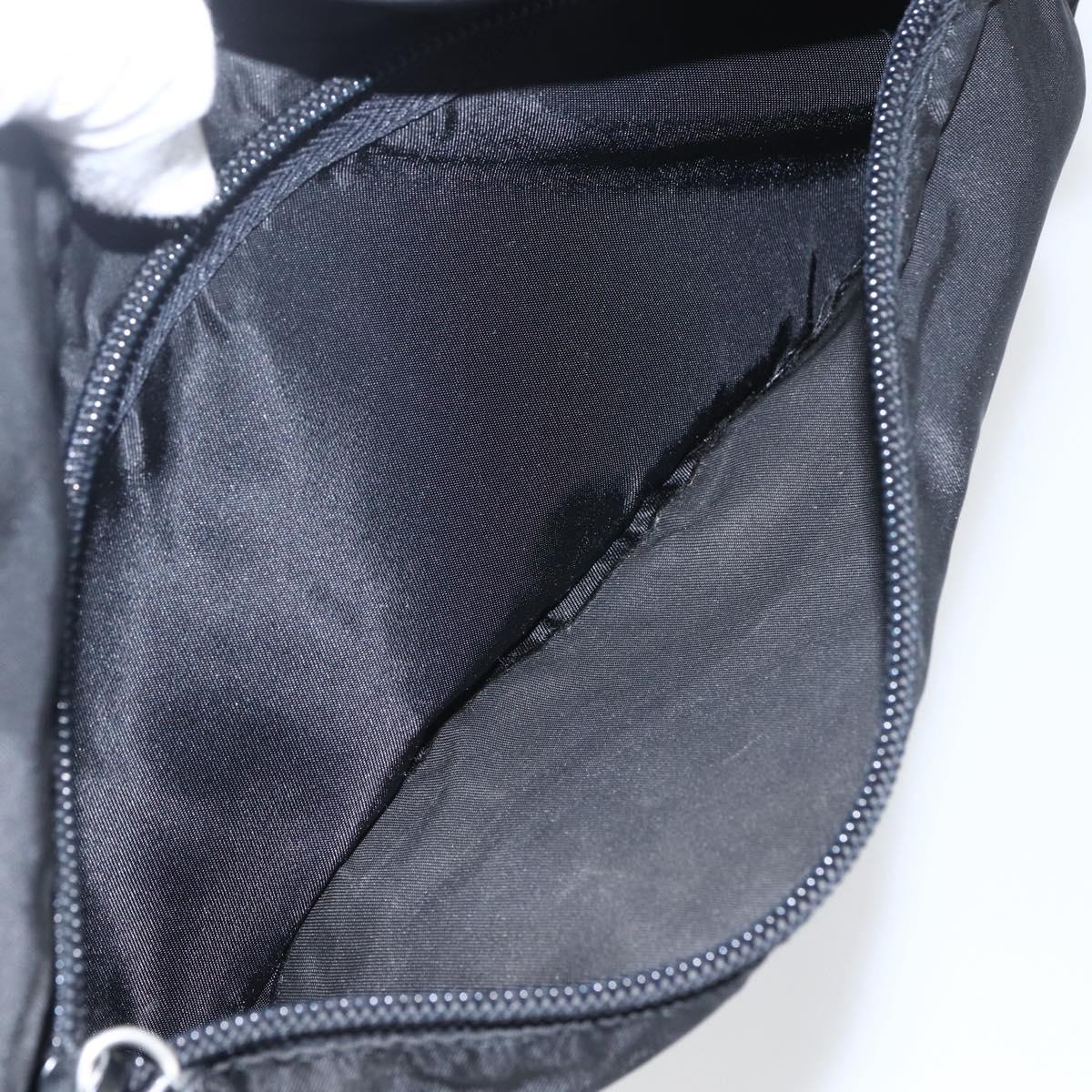 PRADA Pouch Nylon Leather Black Auth bs31961