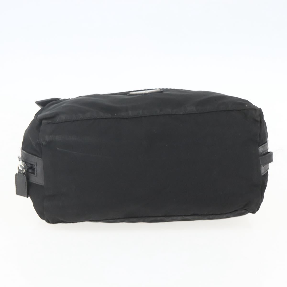 PRADA Pouch Nylon Leather Black Auth bs31961