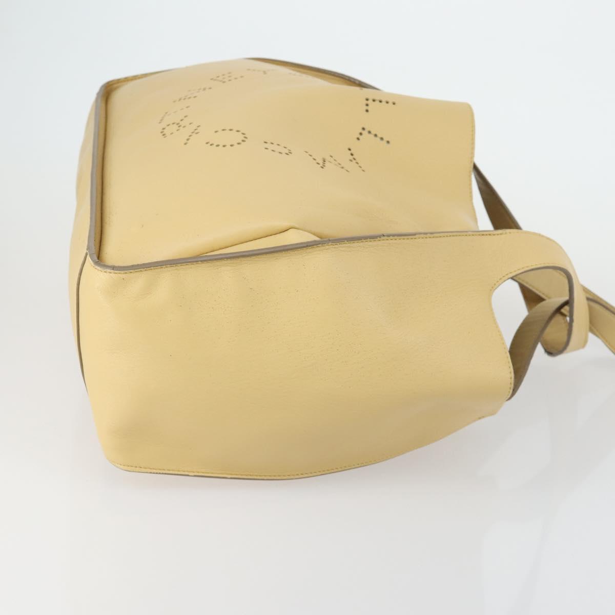 Stella MacCartney Shoulder Bag Polyester Leather 2 Set Black Beige Auth bs31980