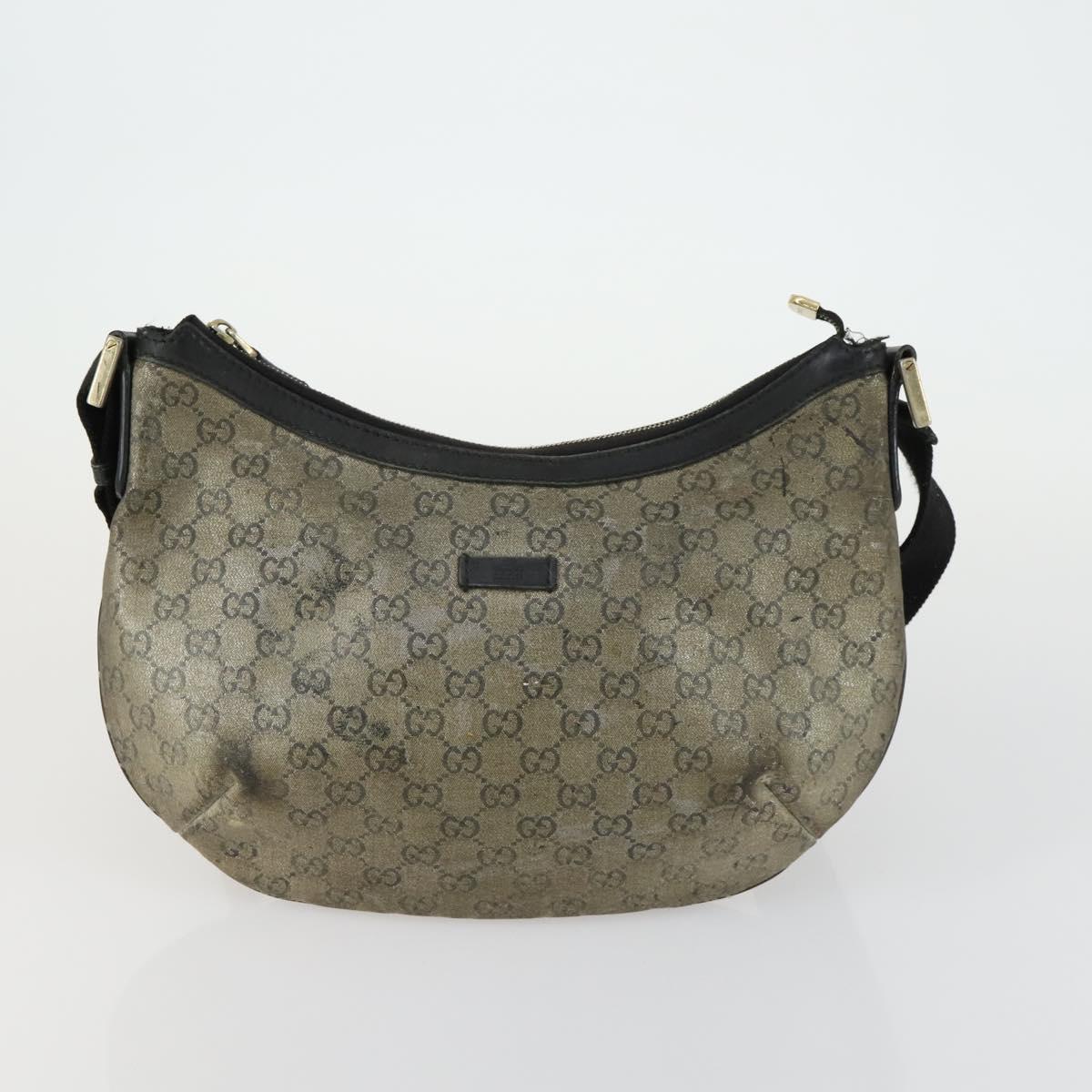 GUCCI GG Canvas Shoulder Bag 2 Set Beige Auth bs31982