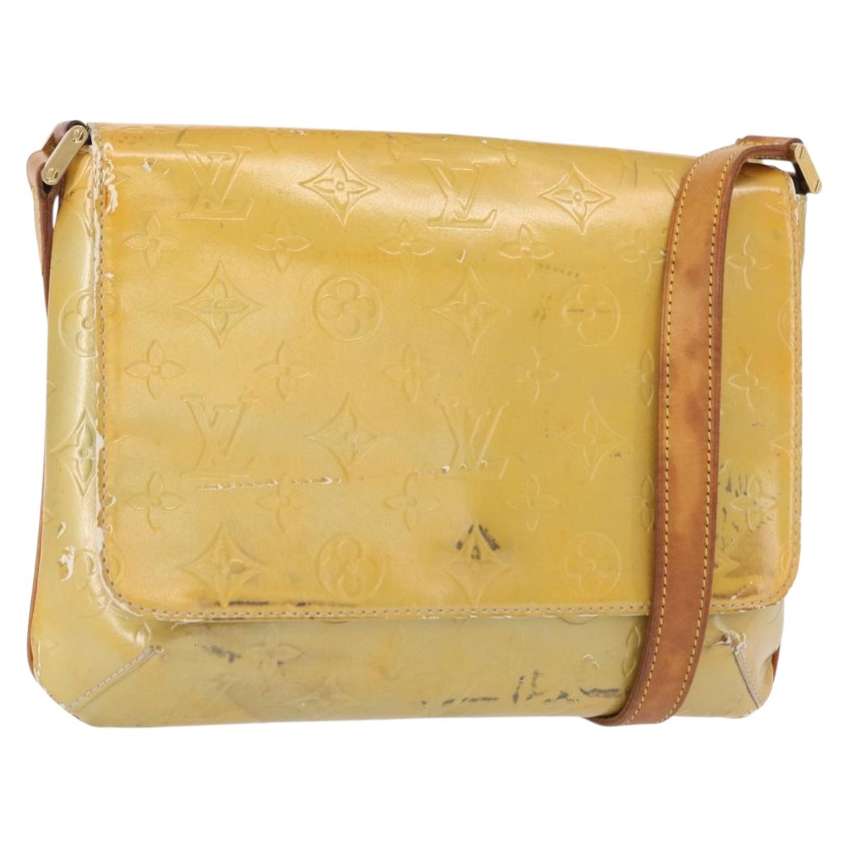 LOUIS VUITTON Monogram Vernis Thompson Street Bag Gris M91008 LV Auth bs31985