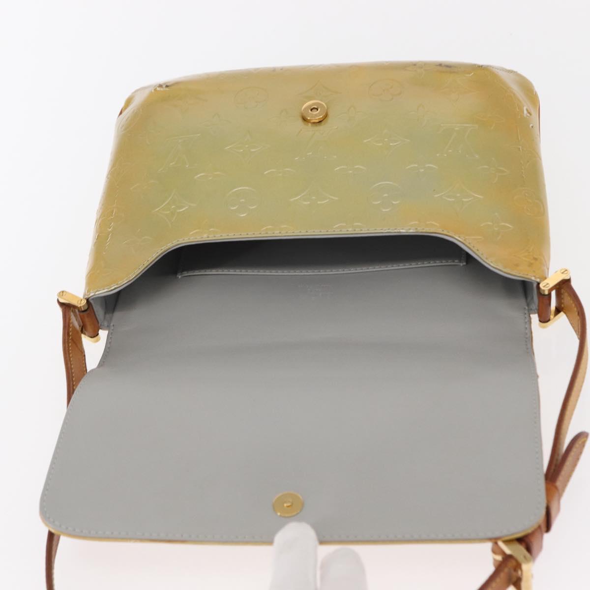 LOUIS VUITTON Monogram Vernis Thompson Street Bag Gris M91008 LV Auth bs31985