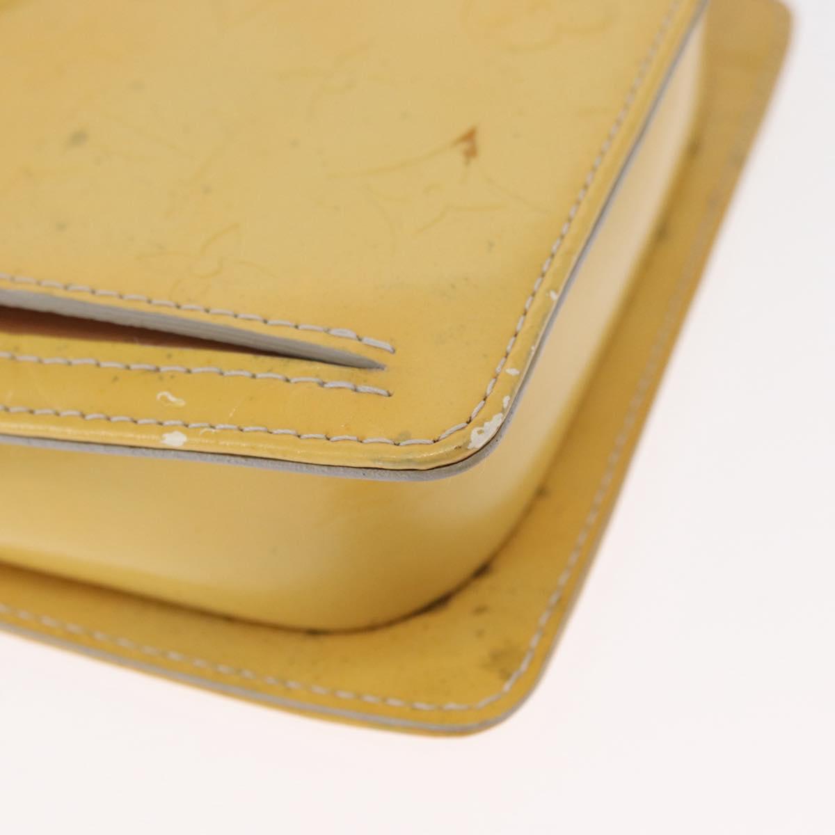 LOUIS VUITTON Monogram Vernis Motto Accessory Pouch Gris M91030 LV Auth bs31986