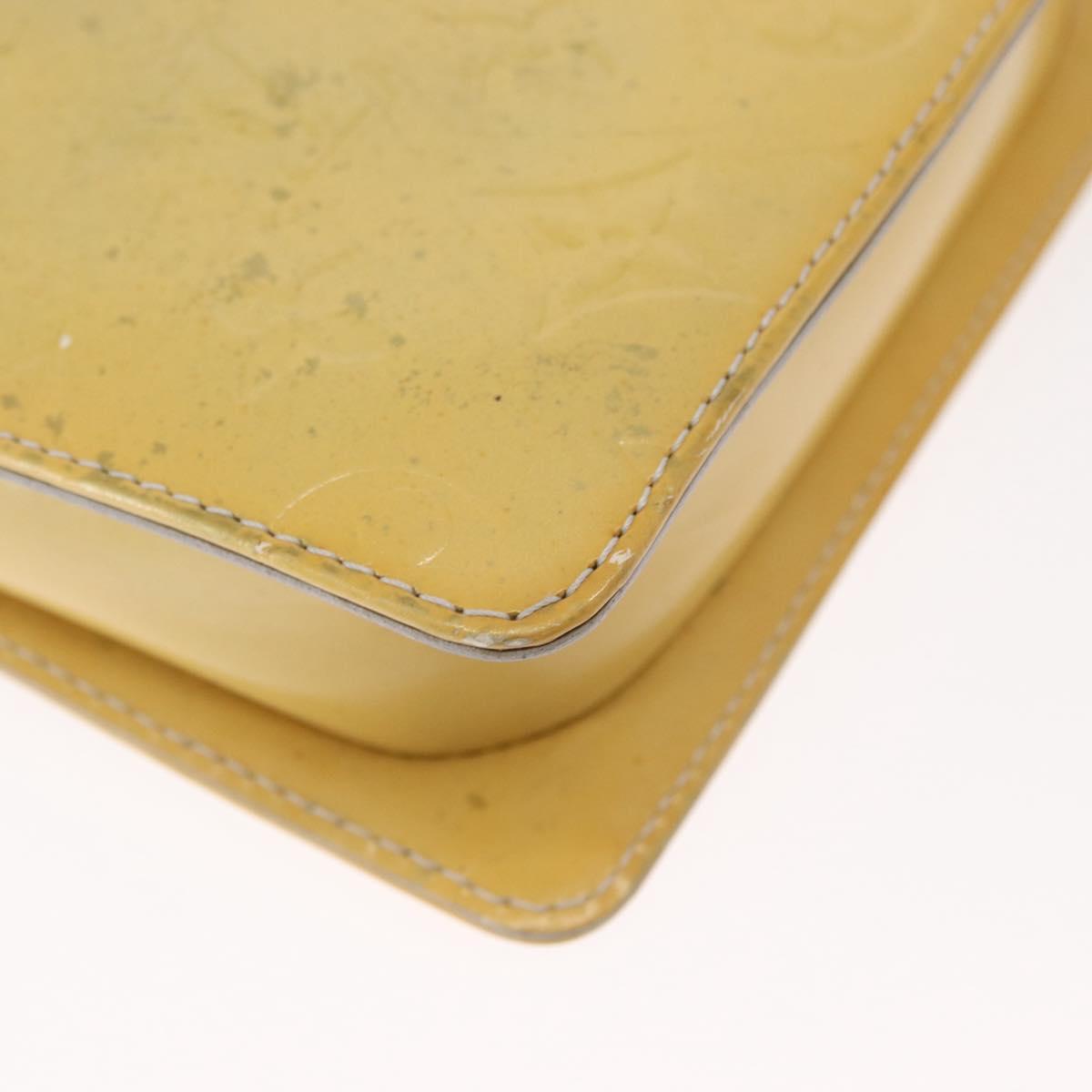 LOUIS VUITTON Monogram Vernis Motto Accessory Pouch Gris M91030 LV Auth bs31986