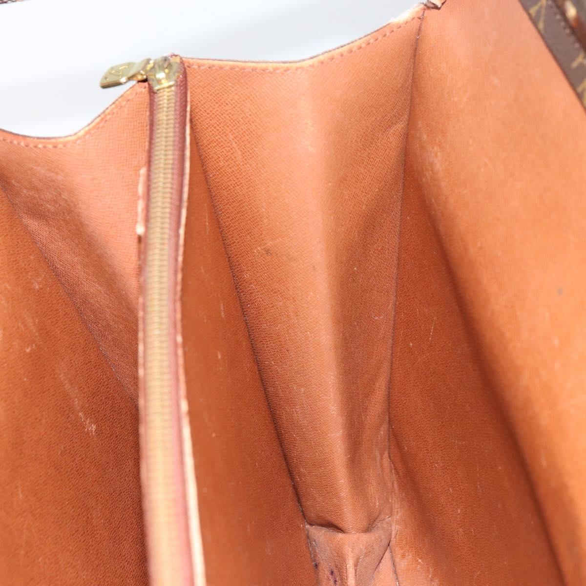 LOUIS VUITTON Monogram Serviette Fermoir Business Bag M53305 LV Auth bs32001