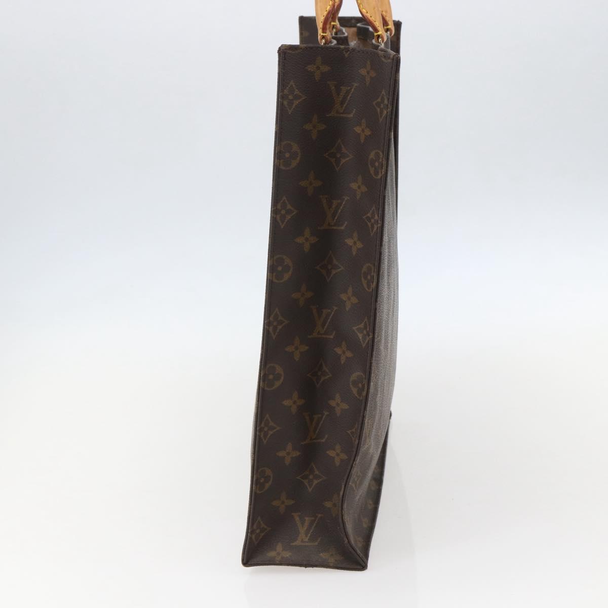 LOUIS VUITTON Monogram Sac Plat Hand Bag M51140 LV Auth bs32005