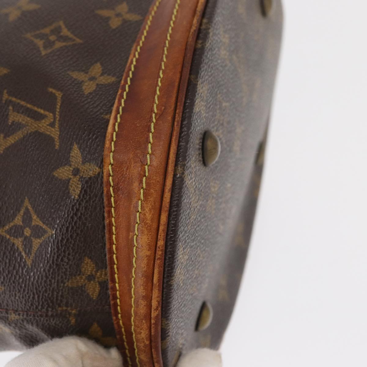 LOUIS VUITTON Monogram Bucket PM Shoulder Bag M42238 LV Auth bs32008
