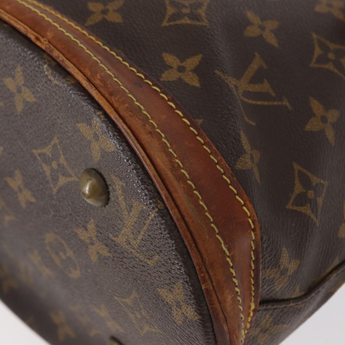 LOUIS VUITTON Monogram Bucket PM Shoulder Bag M42238 LV Auth bs32008