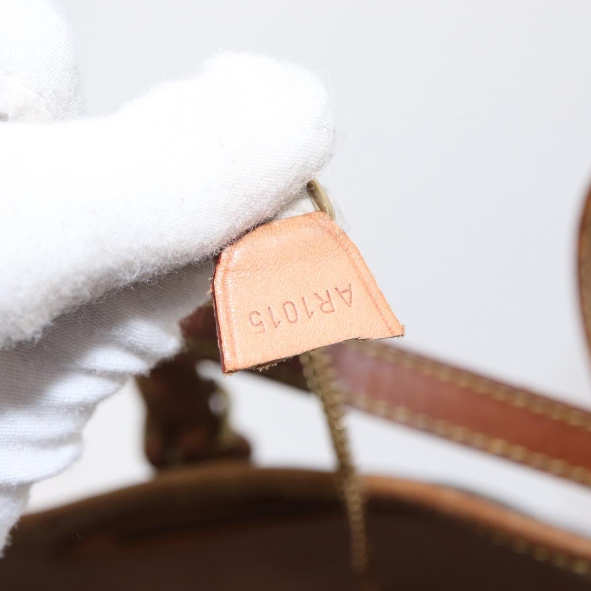 LOUIS VUITTON Monogram Bucket PM Shoulder Bag M42238 LV Auth bs32008