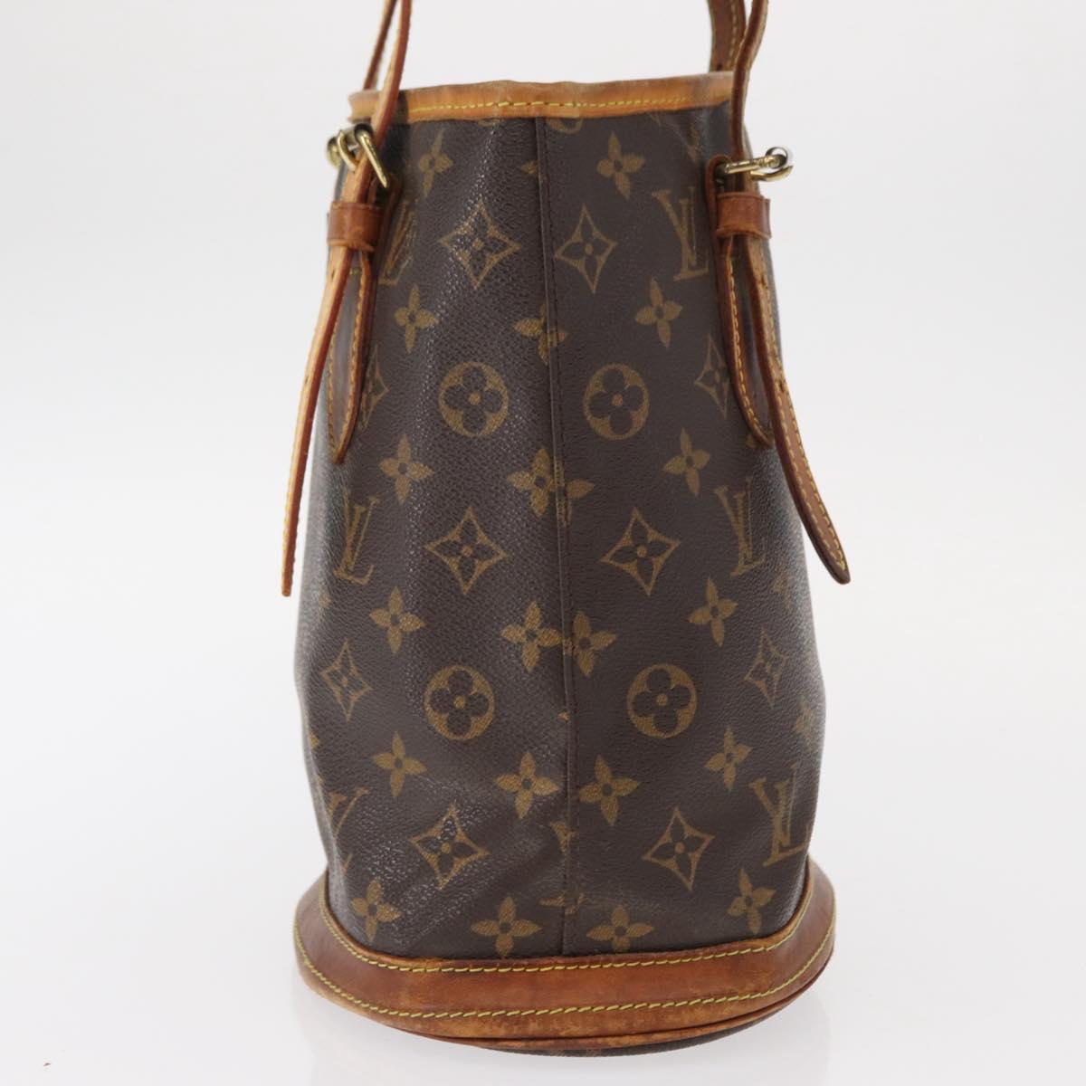 LOUIS VUITTON Monogram Bucket PM Shoulder Bag M42238 LV Auth bs32008