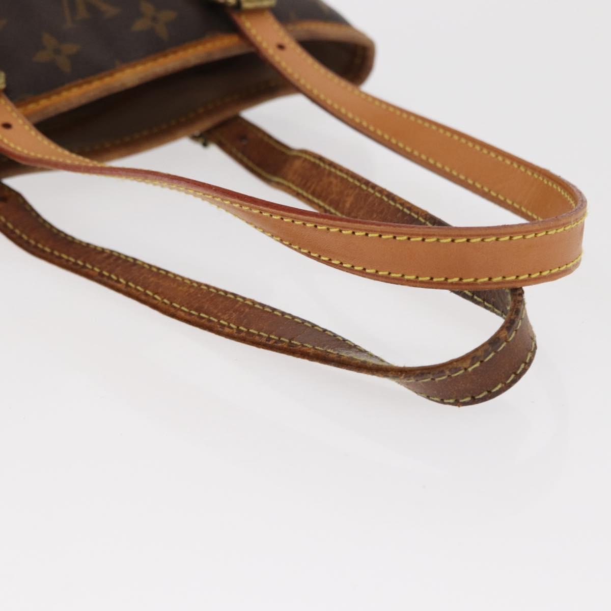 LOUIS VUITTON Monogram Bucket PM Shoulder Bag M42238 LV Auth bs32008